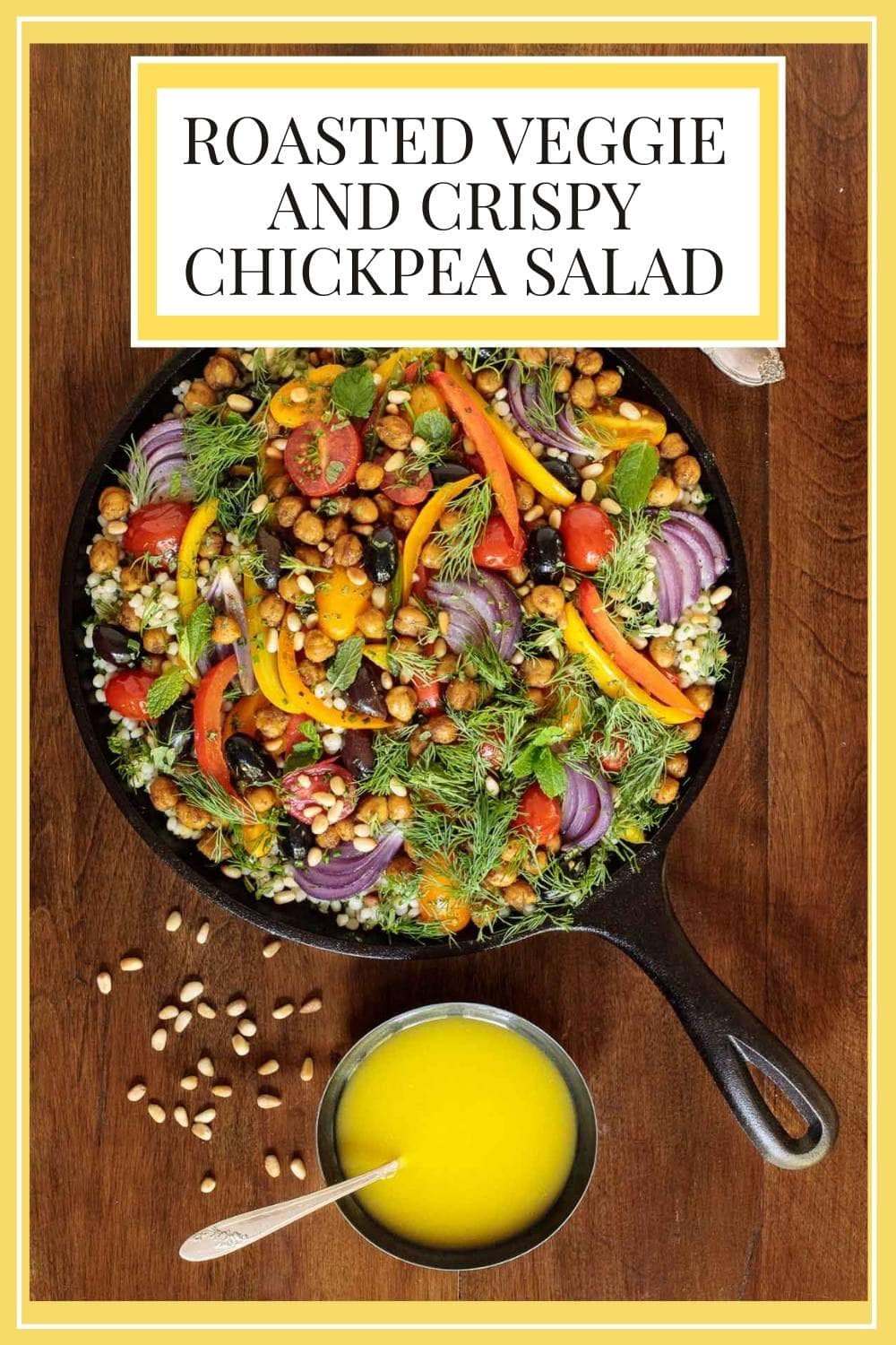 Roasted Veggie and Crispy Chickpea Salad