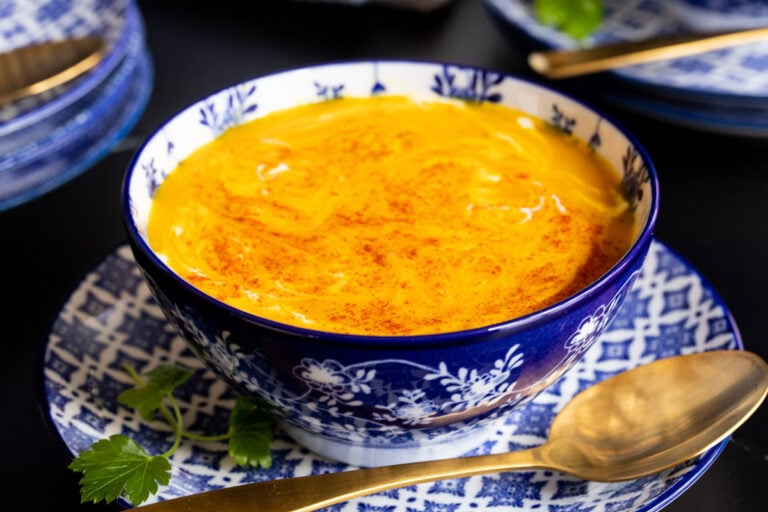 Gingery Red Lentil Carrot Soup