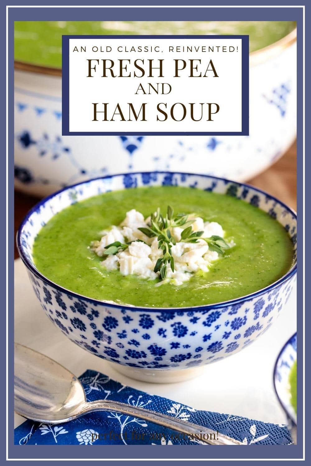 Ham and Fresh Pea Soup - A delicious new take on an old classic!
