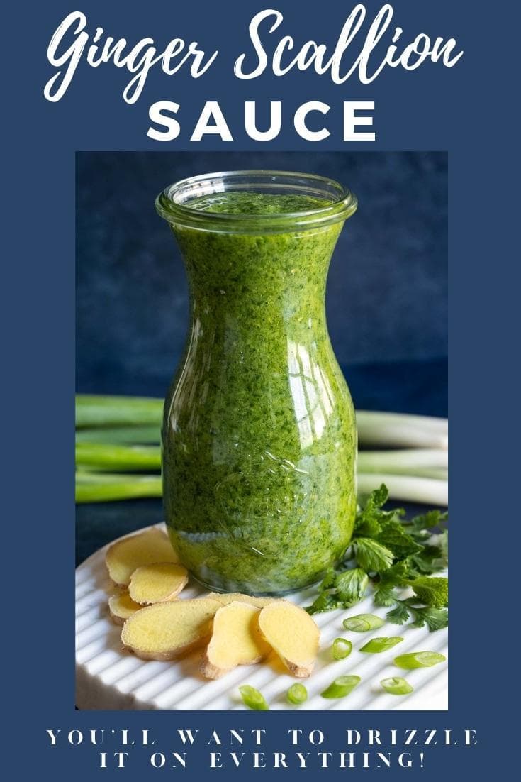Ginger Scallion Sauce - the delicious sauce you\'ll want to drizzle on EVERYTHING!