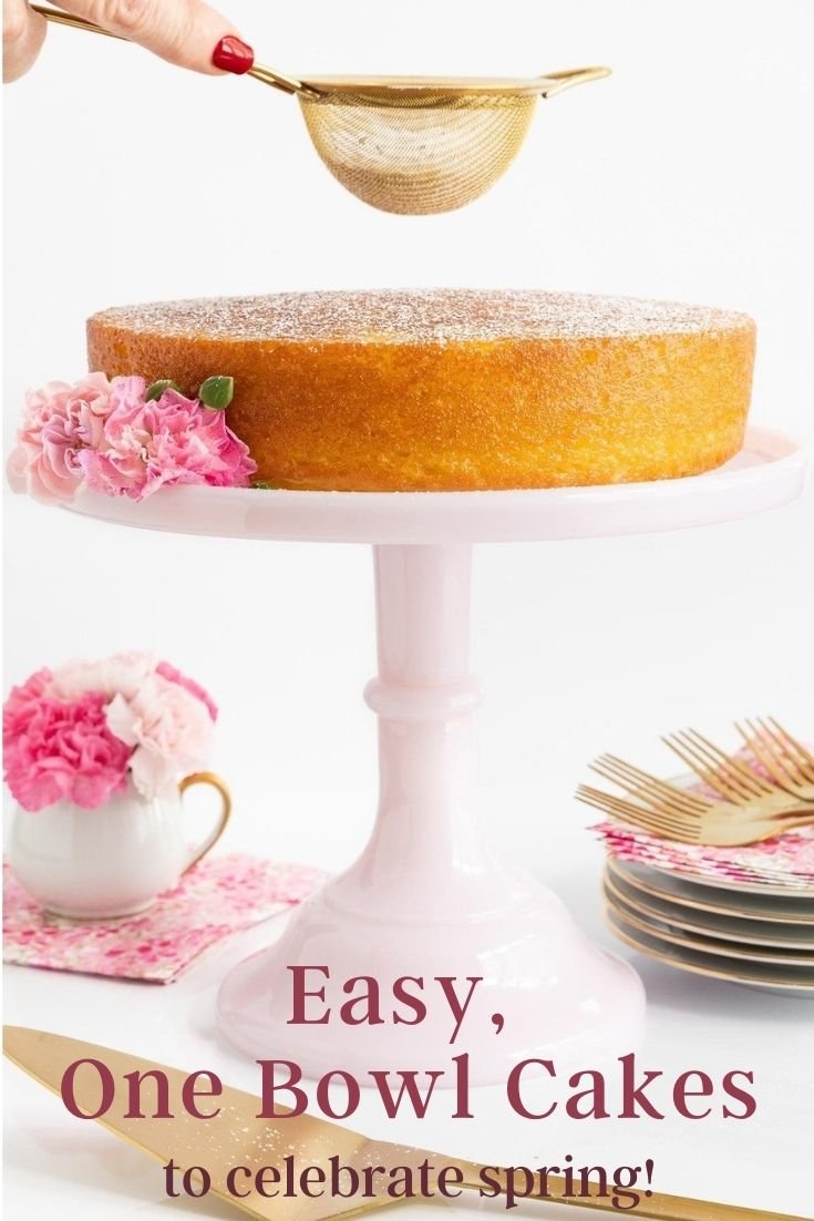 Easy, One Bowl Cakes for Celebrating Spring