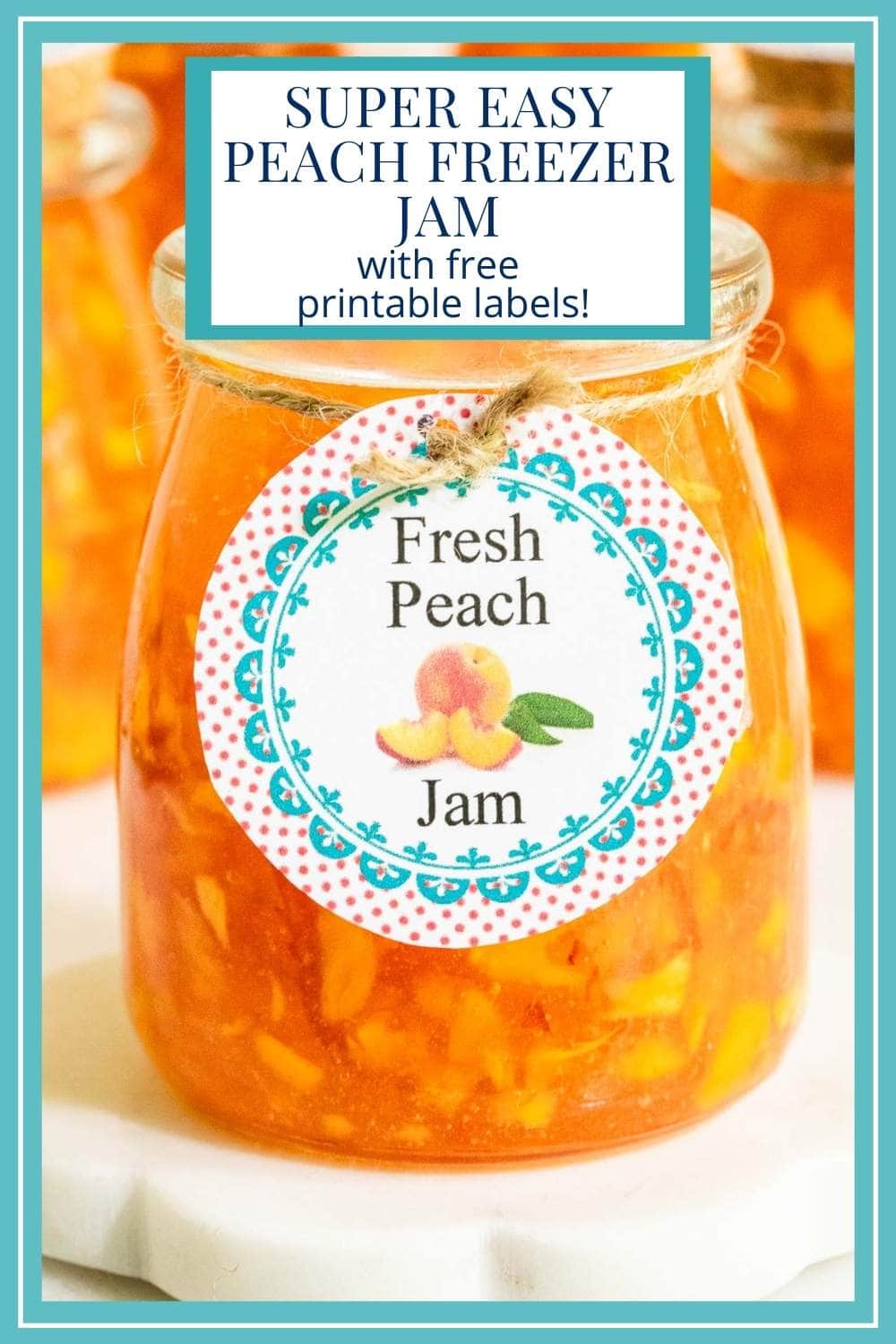 Super Easy, No-Fail Peach Freezer Jam