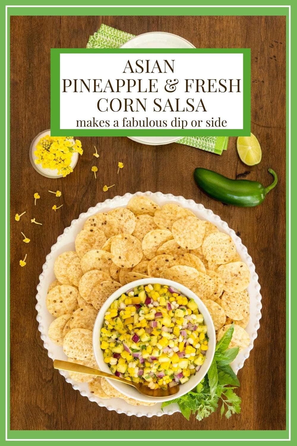 Asian Pineapple Fresh Corn Salsa