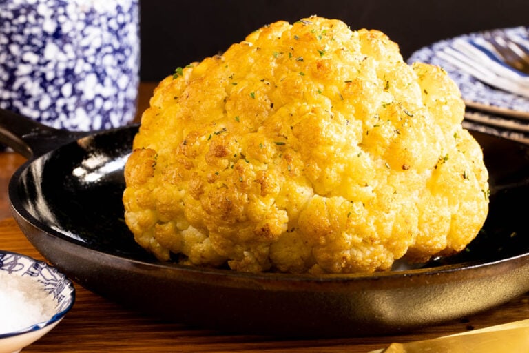 Rosemary Roasted Whole Cauliflower