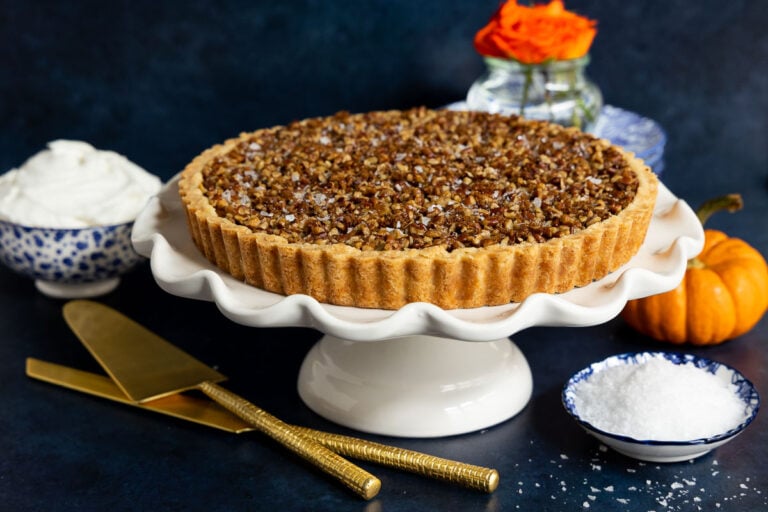 Sea-Salted Pumpkin Praline Tart