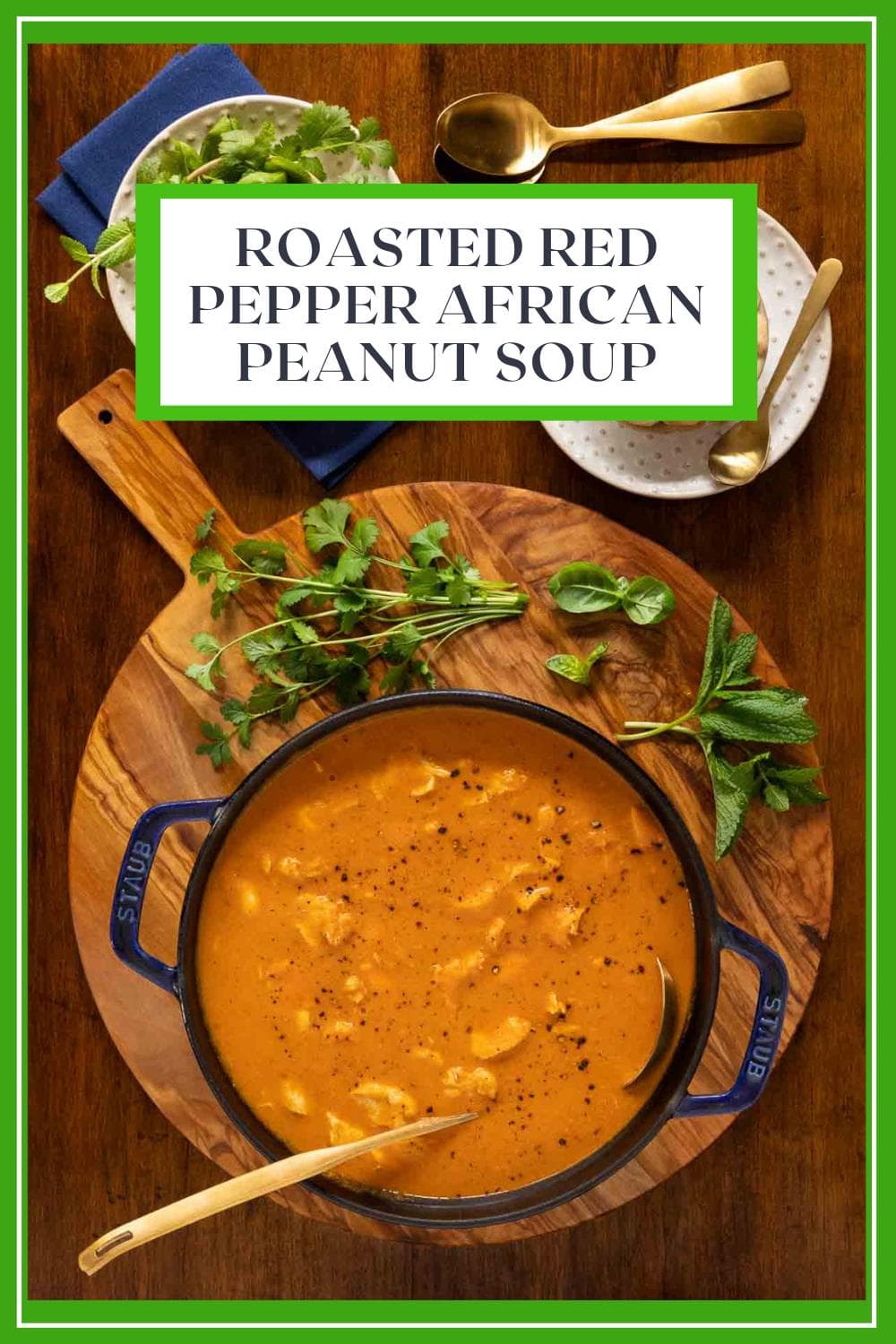 Roasted Red Pepper African Peanut Soup
