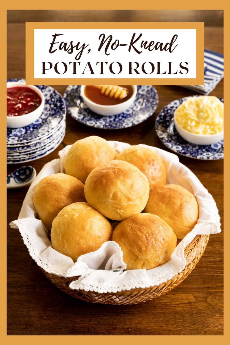 Easy No-Knead Potato Rolls