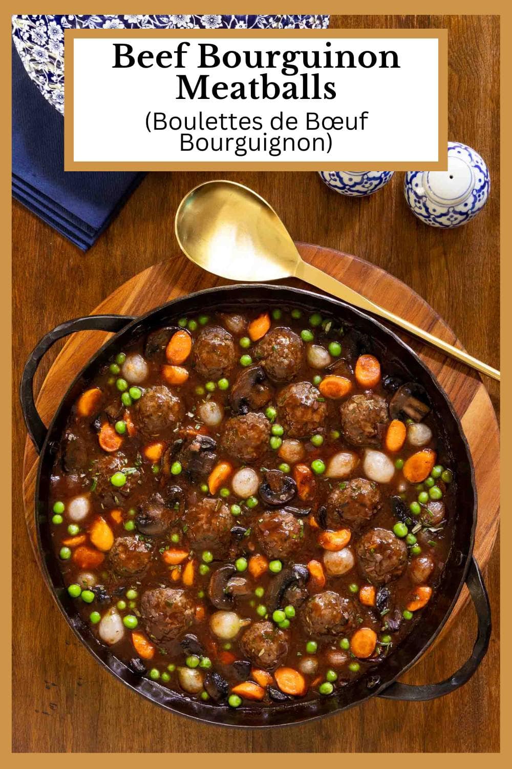 Beef Bourguinon Meatballs (Boulettes de Bœuf Bourguignon)