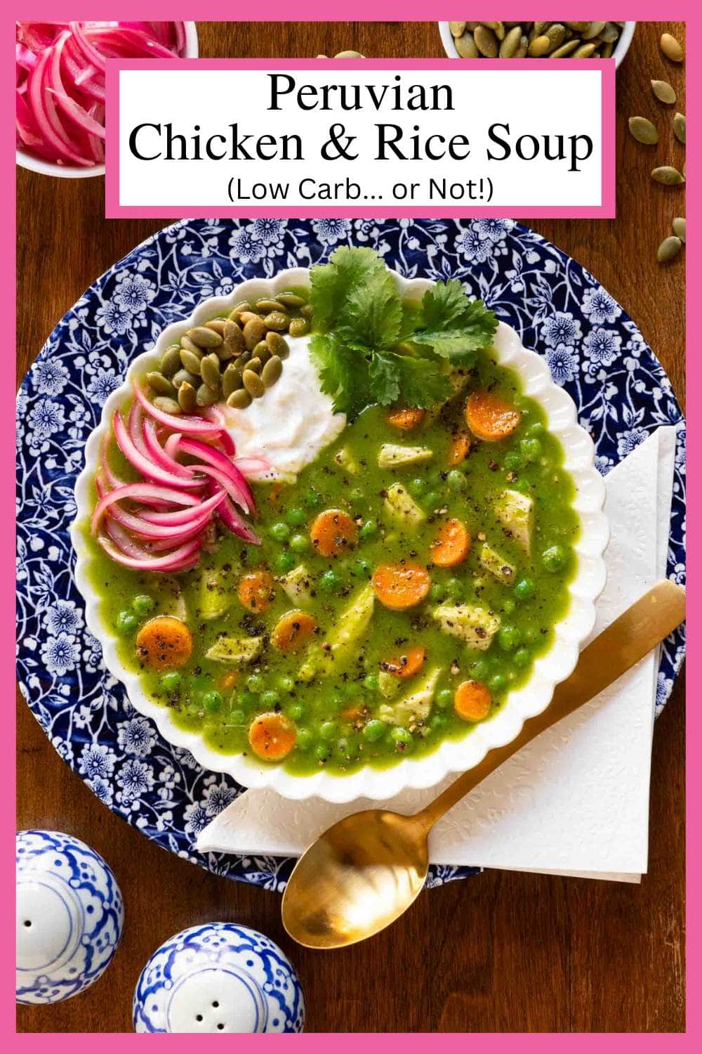 Peruvian Chicken and Rice Soup (Low Carb... or Not!)