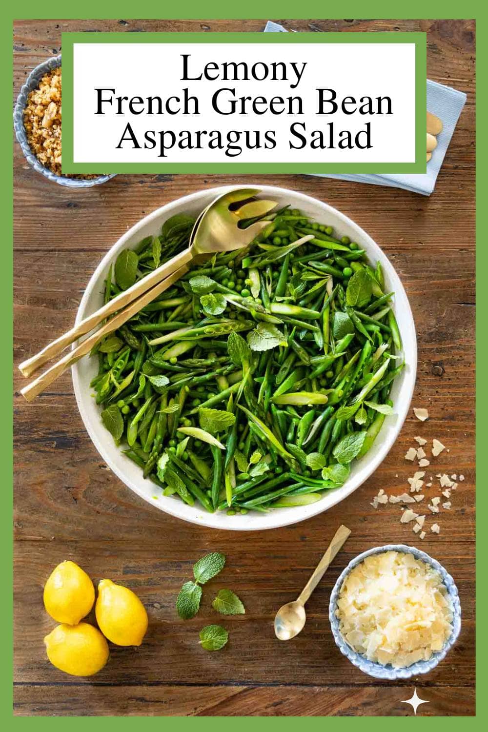 Lemony French Green Bean Asparagus Salad