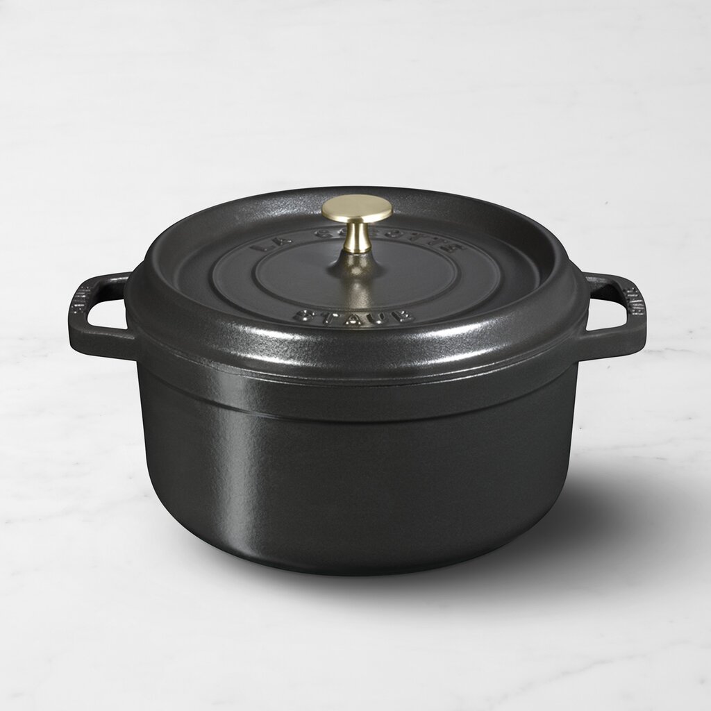 Matte Black Staub dutch oven