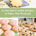 Collage of easy cookie recipes.