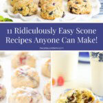 Collage of easy scone recipes