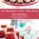 Collage of Valentine's day recipes