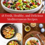 Collage of Mediterranean recipes