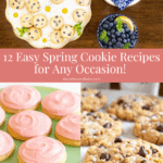 Collage of spring cookies