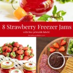 Collage of Strawberry jams