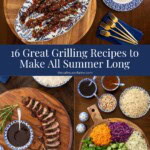 Collage of grilling recipes