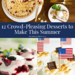 Collage of summer desserts