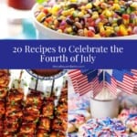 Fourth of July recipe collage.
