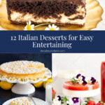 Collage of Italian dessert recipes