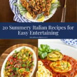 collage of Italian recipes