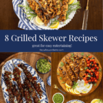 Collage of skewer recipes