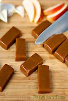 These apple cider caramels are crazy delicious and are made from real apple cider. Don't expect them to last long!!