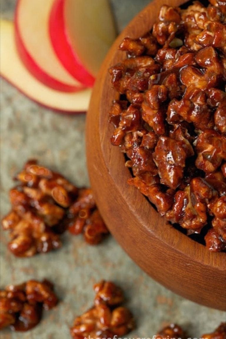 Apple Pie Candied Walnuts