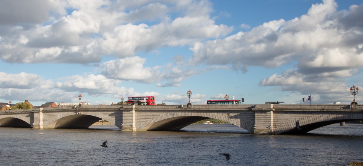 Photo of one of the bridges over the Thames River in London, England