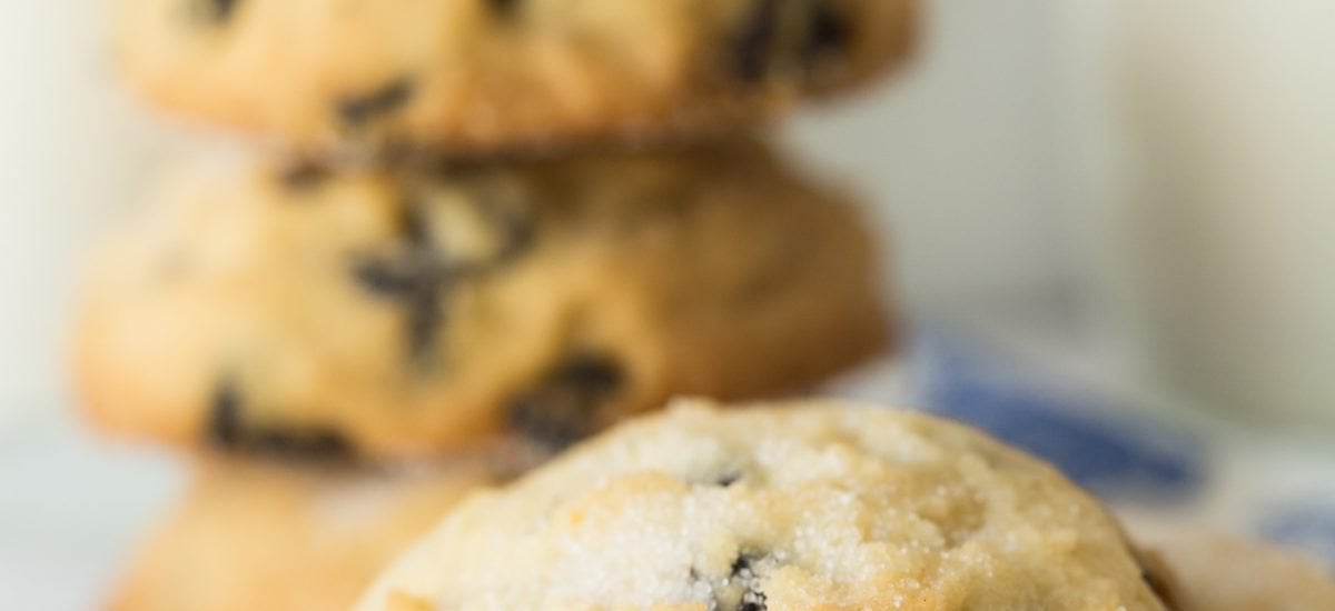 Lemon Blueberry Shortbread Cookies -These delicious, unforgettable cookies are loaded with fabulous flavor, with no rolling, cutting out or patting. How cool is that? thecafesucrefarine.com