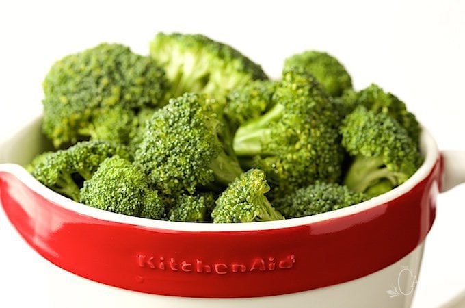 Close up picture of fresh broccoli