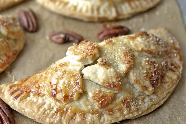 Caramel-Pecan Hand Pies - oh my word! These are crazy delicious and such a fun alternative to pecan pie.