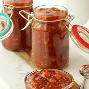 Caramelized Banana Jam - amazingly delicious on yogurt, toast, biscuits, pancakes, ice cream... and another way to use ripe bananas.