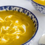 Carrot Coriander Soup - super healthy and crazy delicious, this beautifully-hued soup is sure to become a favorite with young and old alike!