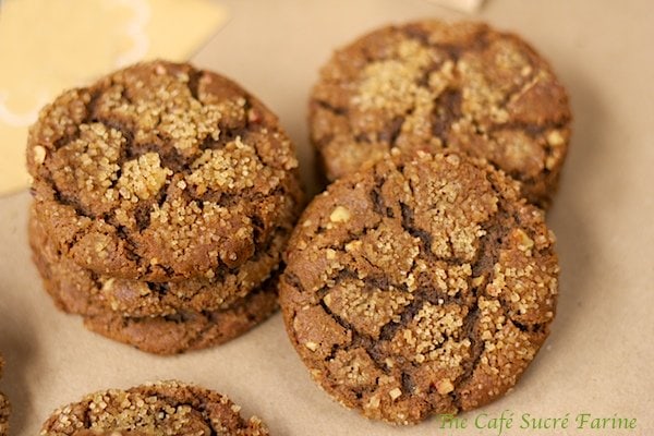 Crinkly Crackly Toasted Pecan Ginger Cookies - these quickly become a favorite cookie with everyone who tries them!