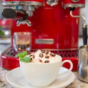 Copycat Starbucks Peppermint Mocha - love this delicious seasonal Starbucks drink? Save money and make your own!