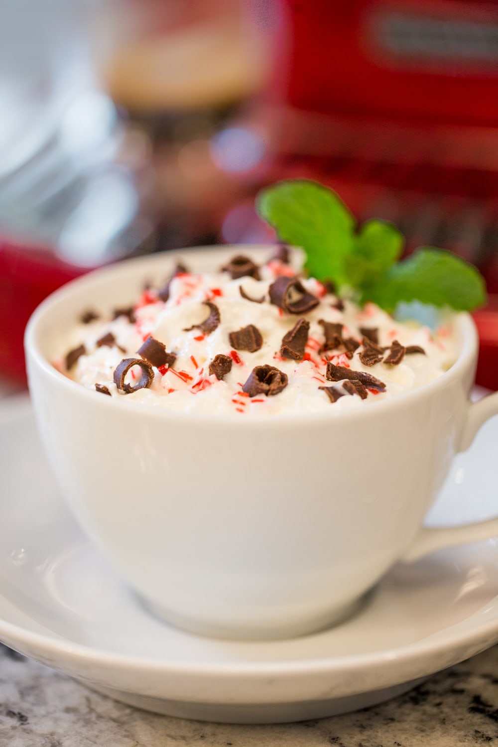 Copycat Starbucks Peppermint Mocha - love this delicious seasonal Starbucks drink? Save money and make your own! www.thecafesucrefarine.com