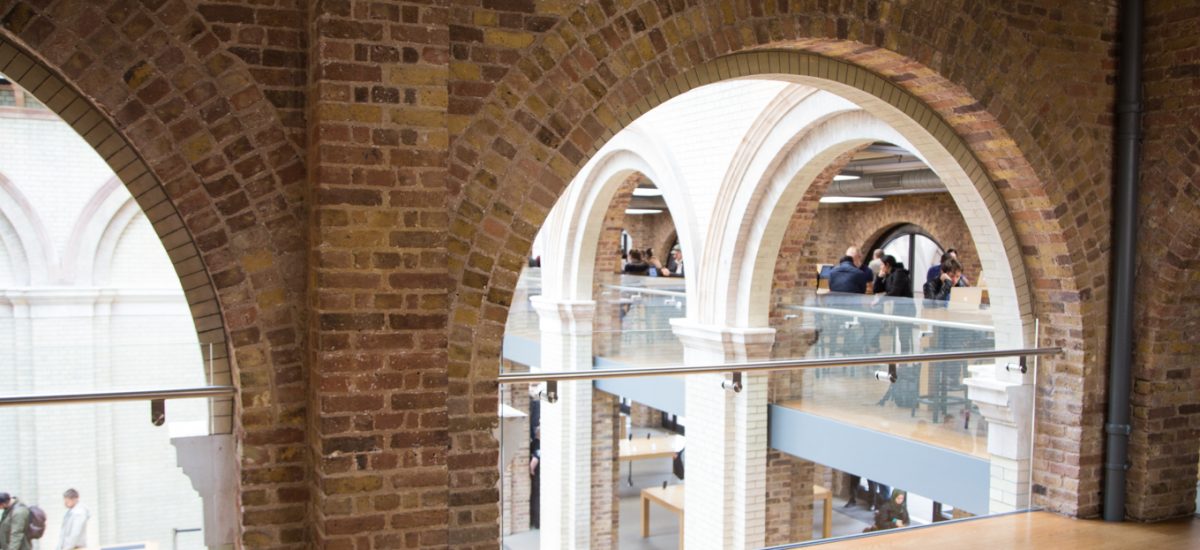 Interior architecture photo of the Apple Store at Covent Garden, London UK