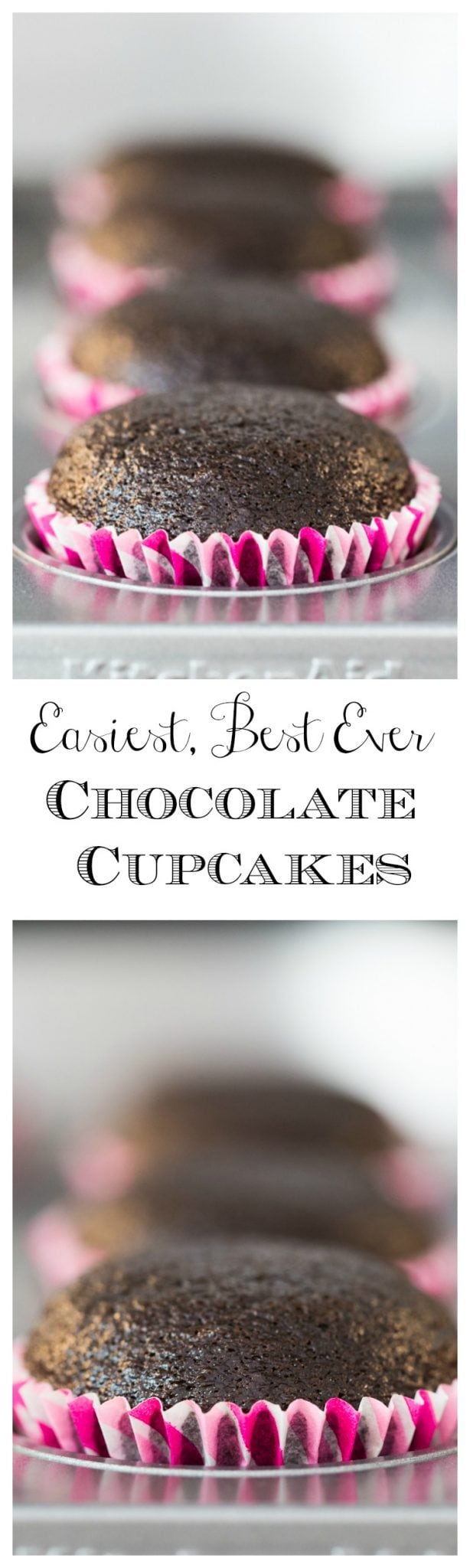Easiest Best Ever Chocolate Cupcakes - throw these delicious, super moist, beautifully domed cupcakes together in minutes!