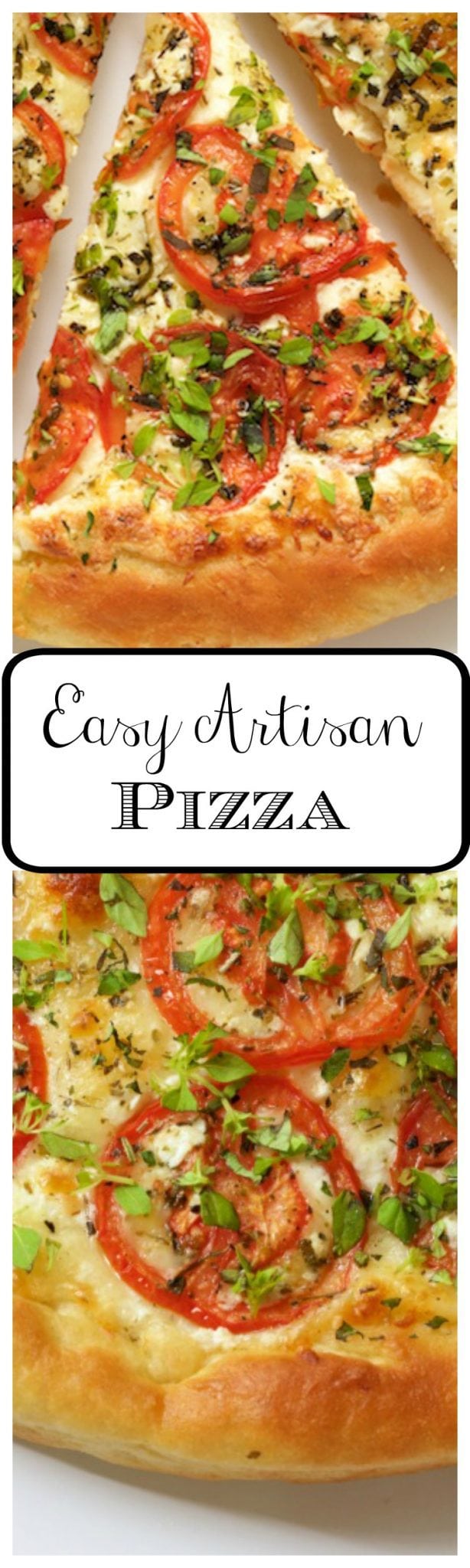 Easy Artisan Pizza - an amazingly delicious crust that's tender on the inside and crisp on the outside. With this crust, you can make a delicious, homemade pizza, start to finish, in less than an hour!