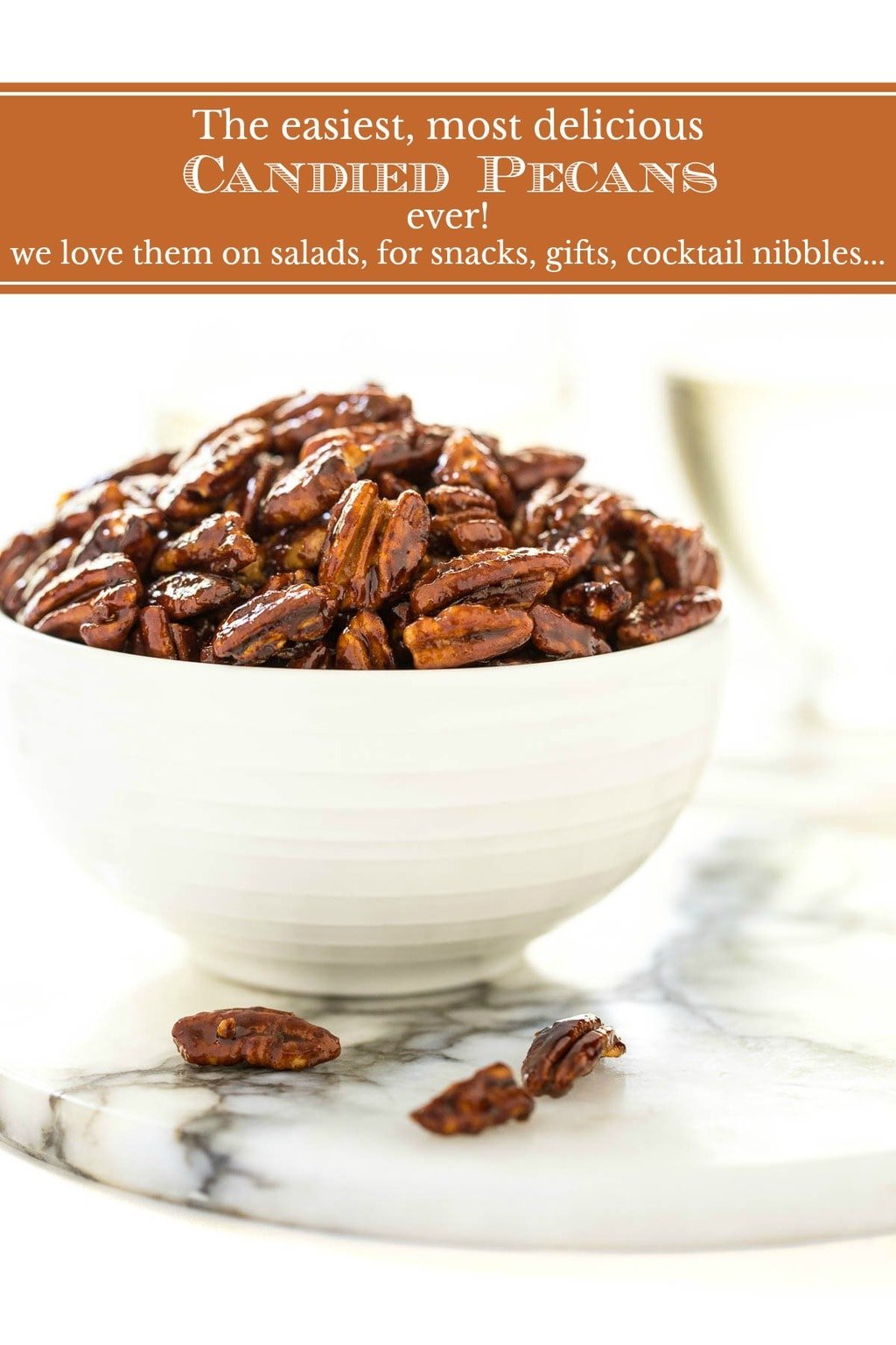 Easy Candied Pecans (with video)