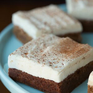 Gingerbread Blondies - I've been told that these chewy, indulgent gingerbread-spiced blondies are the best thing I've ever made!