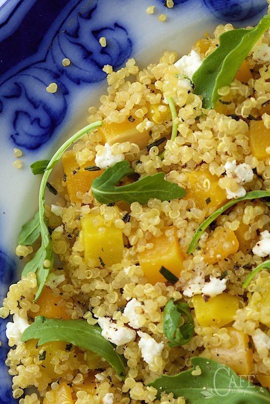 Golden Beet and Butternut Quinoa Salad - a meal in itself or a perfect side, this healthy salad is so pretty and super delicious too!