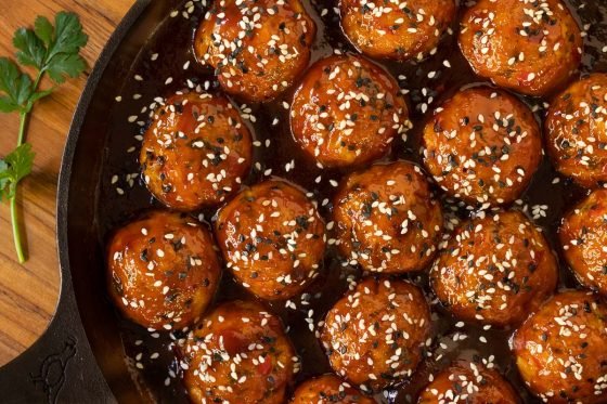 Huli Huli Chicken Meatballs - The Café Sucre Farine