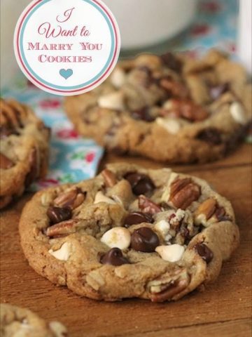 I Want to Marry You Cookies - Probably the best chocolate chip cookies you'll ever have the honor of meeting. Expect the unexpected with these gems!