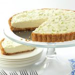 Key Lime Crunch Tart - with a crunch coconut-almond shortbread crust and a creamy key lime filling this easy make-ahead tart is ALWAYS a hit!