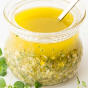 Lemon Oregano Salad Dressing - Lemon Oregano Salad Dressing - with bright, fresh lemon flavor, this dressing is delicious on just about any salad but it's also wonderful on grilled chicken, shrimp and pork, roasted veggies, steamed potatoes...