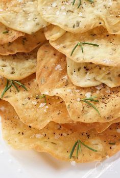 Lemon Rosemary Flatbread Crackers - everyone goes crazy over these shatteringly crisp crackers. They're perfect with hummus and dips but also pair well with salads and soups.