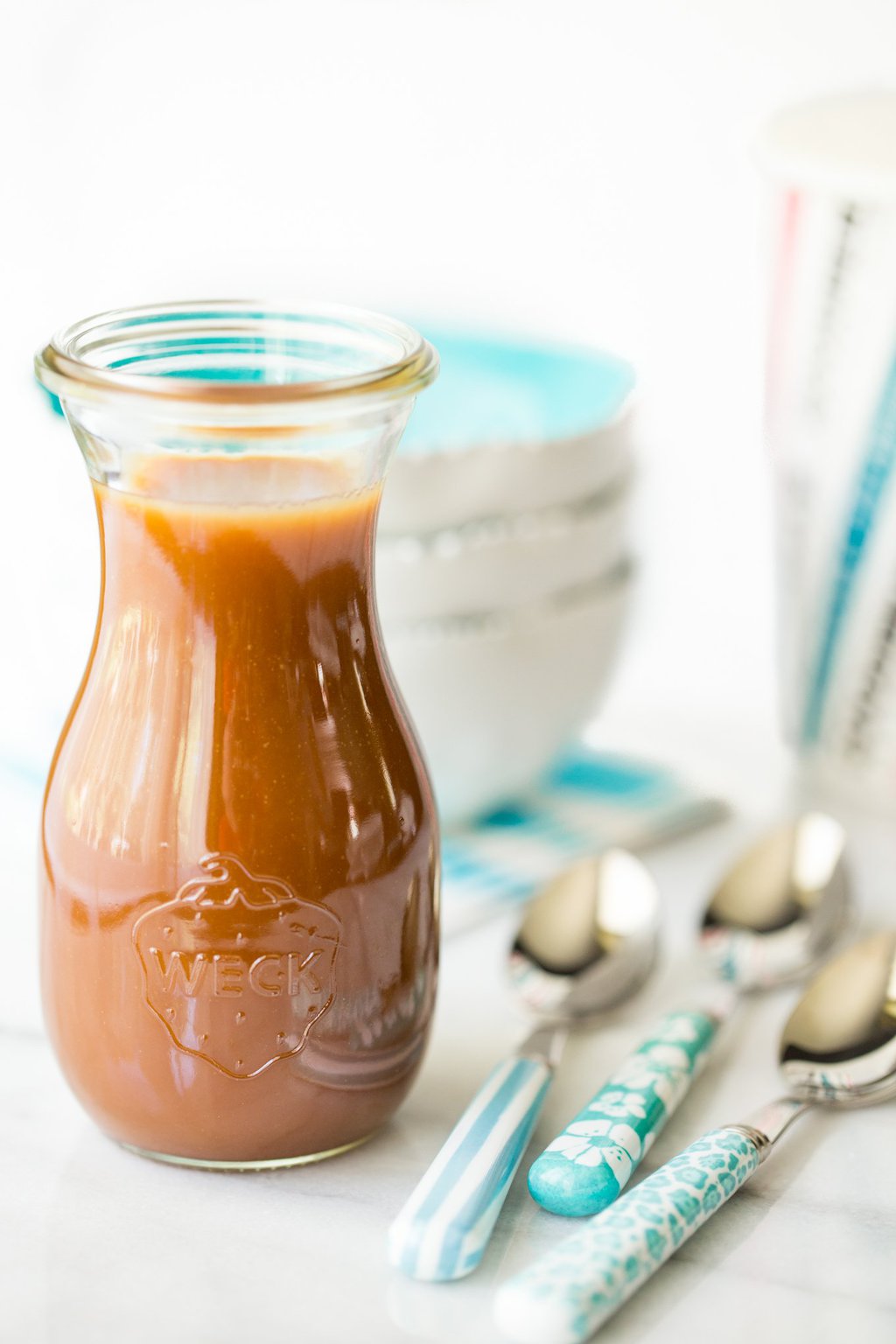 Microwave (Real Deal) Caramel Sauce - decadently delicious, old fashioned caramel sauce made with an easy, new fangled method!